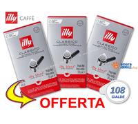 Café ILLY Dosettes Papier ESE 44 → Café CLASSIQUE, FORT, INTENSE Et DÉCAFFEINÉ