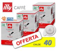 Illy Cialde Classico ESE 44 papier filtre – 40 pièces