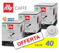 illy Dosettes de café Forte – Café fortement torréfié – 40 pièces