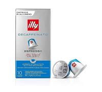 Café illy torréfié DECAFFEINATO en Capsules Compatibles Nespresso - 100% Arabica - 10 étuis de 10 capsules (100 capsules)