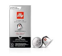 Café illy torréfié FORTE en Capsules Compatibles Nespresso - 100% Arabica - 10 étuis de 10 capsules (100 capsules)