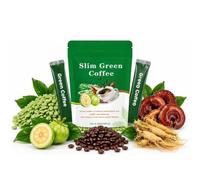 Café Instantané Mince Base Plantes Naturelles Mélange For Bien-être | Café En Poudre Dissolution Rapide, Sans Additifs Artificiels, Goût Café Doux For Un Style Vie Quotidien Équilibré(1PC)