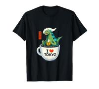 Café Japonais Tokyo Love Kaiju Coffee Monster Kawaii T-Shirt