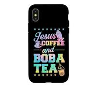 Café Jesus et thé Boba Coque pour iPhone X/XS