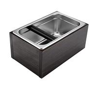 Café Knock Box en acier inoxydable Espresso Knock Box Container pour le café moulu poubelle