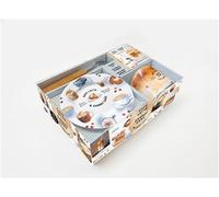 Cafe Latte & Carrot cake 1 assiette + 1 mug + 1 mousseur à lait - Collectif - Larousse - Coffret - Jeux livres objets