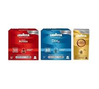 Café Lavazza 240 Capsules compatibles Nespresso Mélanges assortis (Qualité Rouge, Dek, Qualité Or)