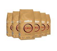 Café Lavazza Qualità Oro, Grains Entiers, Grains de Café, Pack de 6, 6 x 1 kg