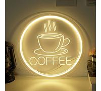 Café LED Signe Neon Signs Neon Lights Neon Bar Sign Light Up Signs Coffee Cup Neon Light Sign pour Wall Cafe Bar Restaurant Decor