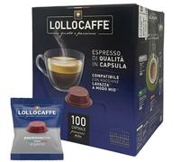 100 CAPSULES LOLLO CAFÉ PASSION MIO MISCELA ARGENTO COMPATIBLE AVEC MACHINES...