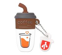 Café Mignon Clé USB 32Go - Pour Ordinateurs, Enseignants, Étudiants, Famille et Amis (32GB, Brun Café)