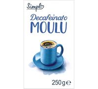Café Moulu 100% Arabica Décaféiné 250 g - Doux et Aromatique pour Pause Bien-Être, Torréfaction Soignée, Idéal Cafetière Filtre ou Piston, Conditionné en Sachet - Lot de 3