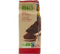 Café Moulu 100% Arabica du Pérou, Bio et Commerce Équitable, 250 g, Doux et Fruité, Torréfaction Soignée pour une Tasse Pleine de Caractère - Lot de 3