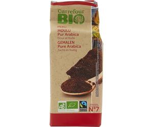 Café Moulu 100% Arabica du Pérou, Bio et Commerce Équitable, 250 g, Doux et Fruité, Torréfaction Soignée pour une Tasse Pleine de Caractère - Lot de 3