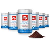 Café moulu décaféiné Illy Decaf 250 g 6 pièces