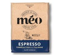 Café Moulu Espresso Torréfaction à l'Italienne, Mélange Arabica et Robusta, Torréfacteur Français depuis 1928, Sac 1 kg - Lot de 2