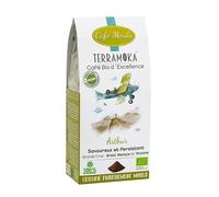 Café bio moulu 80pourcent Arabica Brésil, 20pourcent Robusta d'Ouganda - Arthur - Terramoka