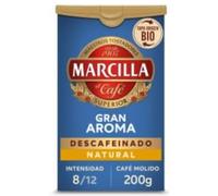 Café naturel décaféiné 200 g Marcilla - Pack de 2, grains torréfiés