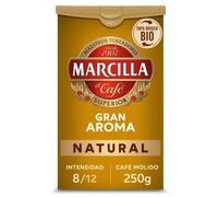 Café naturel moulu - Marcilla, paquets de 250 g (Pack de 2) - Arôme riche et saveur authentique - Torréfaction traditionnelle