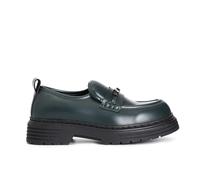 Cafè Noir C1FA9024G001410 Mocassins en Cuir Brosse Verde 41