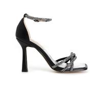 Café Noir C1MA9003 Sandale avec Strass Fermé Derrière, Noir , 39 EU