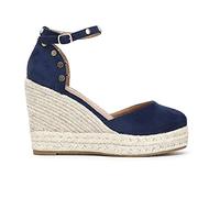 Cafè Noir C1XA9900 Sandales en tissu avec clous sur ZEPPACORDA, bleu, 39 EU