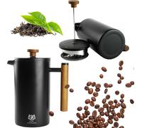 Café noir Cafetière en acier inoxydable Cafetière à piston Cafetière à piston