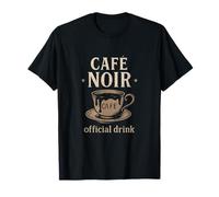 Cafe Noir Gothic Punk Chalk Menu Tasse à café T-Shirt