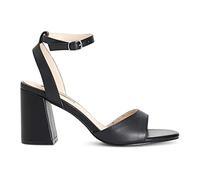 Cafe Noir SANDALE EN CUIR AVEC LAÇON À LA CHEVILLE - C1XV4113, Noir , 41 EU