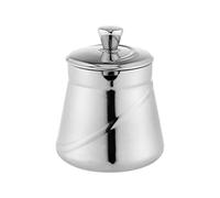 Café Olé ABS-013 Arabica Sucrier avec couvercle en acier inoxydable 18/10 poli miroir Garde le sucre frais