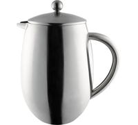 Café Olé BFD Cafetière, corps à double paroi en acier inoxydable 18/10 et filtre à mailles, finition satinée, 350 ml (3 tasses à espresso ou 1 mug)