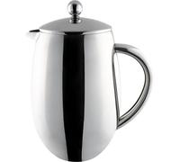 Café Olé BFD Cafetière, corps à double paroi en acier inoxydable 18/10 et filtre en maille, finition miroir, 800 ml (6 tasses à espresso ou 3 tasses)