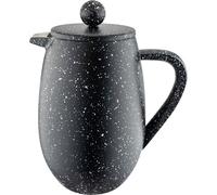 Café Olé BFD Granite Cafetière, corps à double paroi en acier inoxydable 18/10 et filtre à mailles, finition effet granit noir, 350 ml (3 tasses à espresso ou 1 mug)