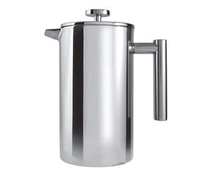 Café Olé CFD Cafetière, Corps à Double paroi en Acier Inoxydable 18/10 et Filtre à Mailles, Finition Miroir, 800 ML (6 Tasses à Espresso ou 3 Tasses)