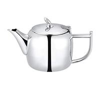 Café Olé Chatsworth Théière en acier inoxydable 18/10 - fini miroir, argent, 35oz