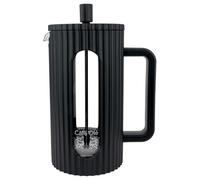 Café Olé Ciao Cafetière 8 tasses, acier inoxydable, filtre à café, presse française, noir