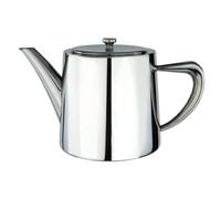 Café Olé Derwent Théière 1360 ml, 7 tasses, acier inoxydable, design moderne avec finition miroir, bec verseur parfait