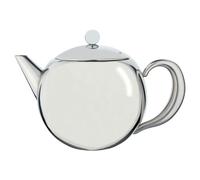 Café Olé Rondeo Théière en Acier Inoxydable Théière à versage Facile avec Panier-Filtre 50 oz 1500 ML