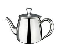 Café Olé Théière PT-018 Premium, acier inoxydable 18/10, poli miroir, 18 oz, poignées creuses Stay Cool, bec verseur parfait, argent