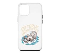 Café Otterly Unbothered Cute Relaxed Otter Coque pour iPhone 12/12 Pro