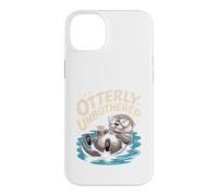 Café Otterly Unbothered Cute Relaxed Otter Coque pour iPhone 14 Plus