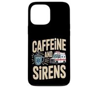 Café paramédical EMS Caféine et sirènes Coque pour iPhone 13 Pro Max