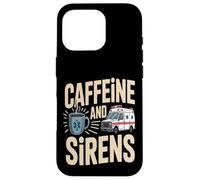 Café paramédical EMS Caféine et sirènes Coque pour iPhone 16 Pro