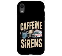 Café paramédical EMS Caféine et sirènes Coque pour iPhone XR