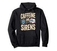 Café paramédical EMS Caféine et sirènes Sweat à Capuche