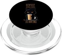 Café Parce Que Le Meurtre est Une Erreur Sarcastique en PopSockets PopGrip pour MagSafe