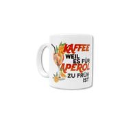 Café - parce qu'il est trop tôt pour Aperol | Tasse amusante | 330 ml | Tasse à café en céramique | Cadeau Aperol pour amis, collègues | Tasse à café avec inscription en allemand