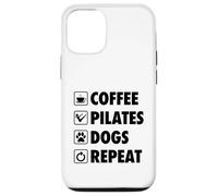 Café Pilates Dogs Repeat Coque pour iPhone 12/12 Pro