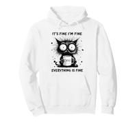 Café pour Chat fatigué, C'est Bon, Je Vais Bien, Tout va Bien Sweat à Capuche