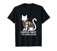 Café, Premier Chat, câlins, deuxième Matin T-Shirt